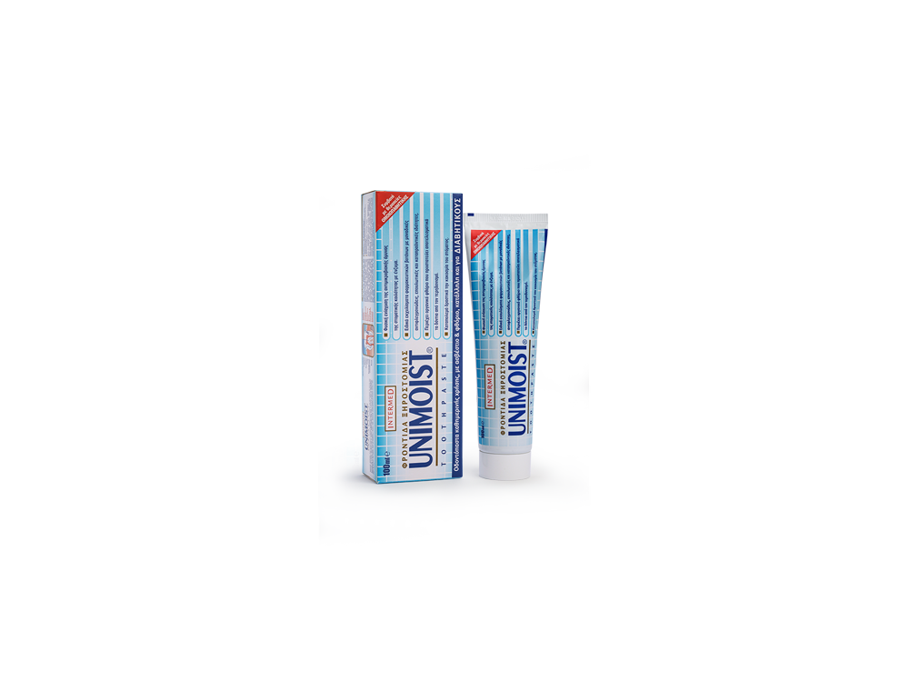 InterMed Unimoist Toothpaste, Οδοντόκρεμα για Φροντίδα Δοντιών & Ούλων, 100ml