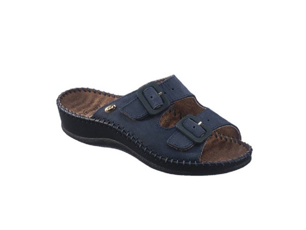 Scholl Weekend Navy Blue, Ανατομική Παντόφλα, No38