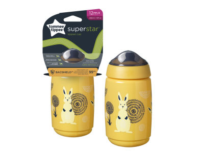 Tommee Tippee SuperStar Sippee Cup Παιδικό Παγούρι Πλαστικό με Στόμιο Μαλακής Σιλικόνης Yellow 12+m 390ml