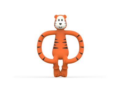 Matchstick Monkey Teething Toy Μασητικό Οδοντοφυΐας, 3m+, Orange, 1τμχ