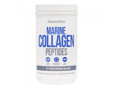 Nature's Plus Marine Collagen Peptides, Συμπλήρωμα Διατροφής με Κολλαγόνο για την Ενίσχυση της Υγείας του Δέρματος, 244g