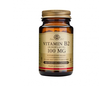 Solgar Vitamin B2 100mg 100Vegs.Caps