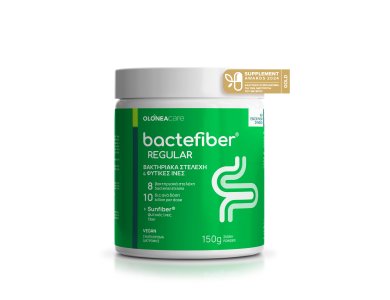 Olonea Bactefiber Regular, Συμπλήρωμα διατροφής σε σκόνη για την ανακούφιση από τη δυσκοιλιότητα. 210gr