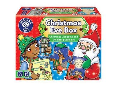 Orchard Toys Christmas Eve, Χριστουγεννιάτικο κουτί με Επιτραπέζιο, Παζλ και Βιβλιαράκι για ζωγραφιές Ηλικίες 3+ ετών