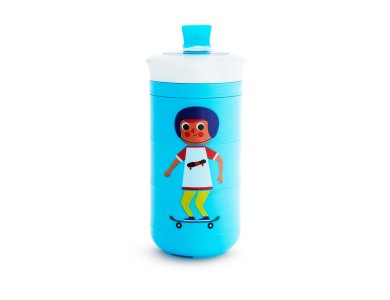 Munchkin Twisty Sippy Cup Blue, Εκπαιδευτικό Παγούρι 18m+, 266ml