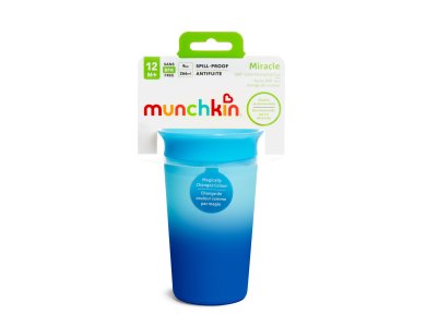 Munchkin Miracle 360° Color Changing Sippy Cup, Κύπελλο με Ένδειξη Θερμότητας, 12m+, Χρώμα Μπλέ, 296ml