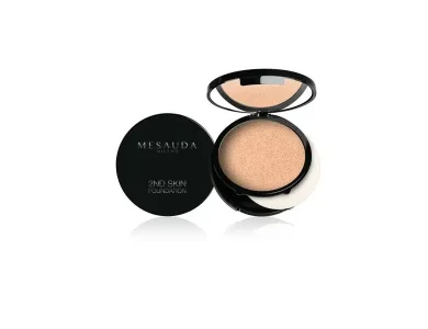 Mesauda 2nd Skin Cream-Powder Compact Foundation Natural 103, 10g