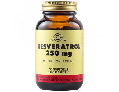 Solgar Resveratrol 250mg 30softgels