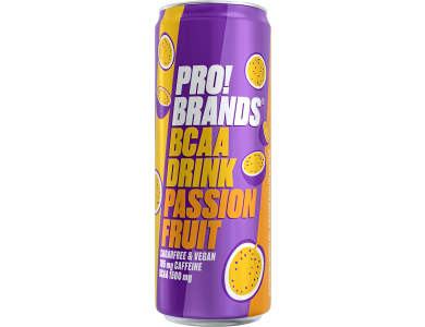 Pro!Brands BCAA Drink  Passion Fruit, Ενεργειακό Ποτό με Γεύση Passion Fruit, 330ml