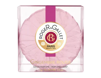 Roger & Gallet Gingembre Rouge Perfumed Soap Bar, Γυναικείο Αναζωογονητικό Φυτικό Σαπούνι Σώματος με Άρωμα Τζίντζερ, 100gr