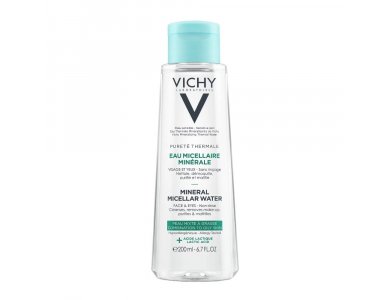 Vichy Purete Thermale Mineral Micellar Water, Μεταλλικά Στοιχεία για Πρόσωπο & Μάτια για Λιπαρές/Μικτές Επιδερμίδες, 200ml