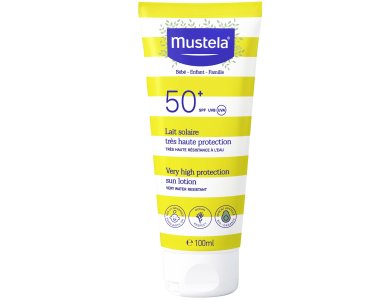 Mustela Very High Protection Sun Lotion SPF50+ Αντηλιακό Προσώπου-Σώματος για Όλη την Οικογένεια, 100ml