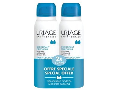 Uriage Promo Eau Thermale Fresh Deodorant Spray Αποσμητικό Σπρέι, 2x125ml