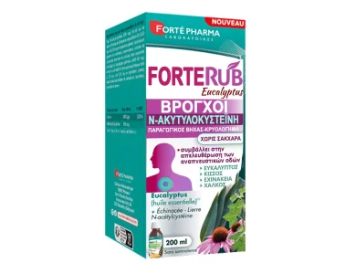 Forte Pharma RinoRub Σιρόπι για Παραγωγικό Βήχα & Κρυολόγημα, 200ml