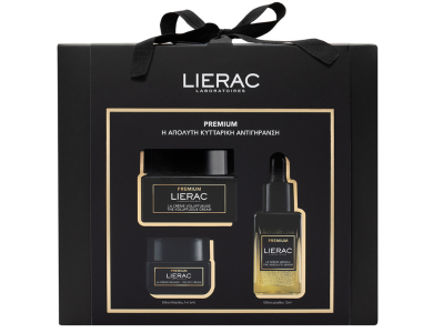 Lierac Εορταστικό Xmas Promo Set Premium The Voluptuous Cream Αντιγηραντική Κρέμα Προσώπου, 50ml, Premium The Absolute Serum Αντιγηραντικός Ορός Προσώπου, 13ml, & Premium The Eye Cream Αντιγηραντική Κρέμα Ματιών, 4x1ml