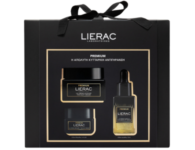 Lierac Εορταστικό Xmas Promo Set Premium The Silky Cream Aντιγηραντική Kρέμα Προσώπου, 50ml, Premium The Absolute Serum Αντιγηραντικός Ορός Προσώπου, 13ml, & Premium The Eye Cream Αντιγηραντική Κρέμα Ματιών, 4x1ml