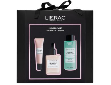 Lierac Εορταστικό Xmas Promo Set Hydragenist Serum Ορός Ενυδάτωσης Προσώπου, 30ml, Hydragenist The Rehydrating Eye Care Ενυδατική Κρέμα Ματιών, 15ml & The Eye Make-up Remover Ντεμακιγιάζ Ματιών, 100ml