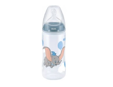 Nuk First Choice Disney Baby Blue, Μπιμπερό με Θηλή Σιλικόνης Μπλε, 6-18m, 300ml