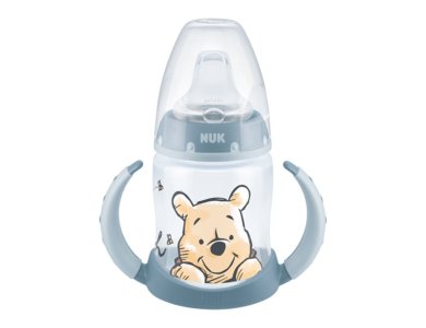 Nuk First Choice Learner Bottle Winnie, Μπιμπερό Εκπαίδευσης με Δύο Λαβές & Μαλακό Ρύγχος Σιλικόνης 6-18m,150ml