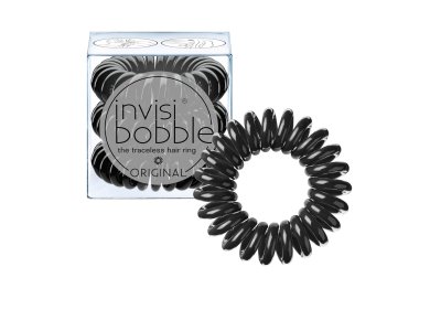 Invisibobble Original True Black, Λαστιχάκια Μαλλιών, 3τμχ