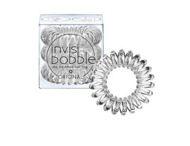 Invisibobble Original Crystal Clear, Λαστιχάκι Μαλλιών, 3τμχ