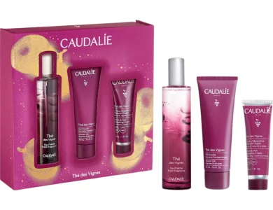 Caudalie The Des Vignes Xmas Promo Fresh Fragrance Γυναικείο Άρωμα, 50ml, Δώρο Shower Gel Αφρόλουτρο Σώματος, 50ml & Hand & Nail Repairing Cream Ενυδατική Κρέμα Χεριών & Νυχιών, 30ml, 1σετ