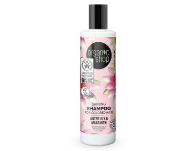 Organic Shop Shining Shampoo for Colored Hair Water Lily & Amaranth Σαμπουάν για Mεταξένια Λάμψη, 280ml