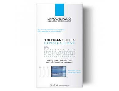 La Roche Posay Toleriane Ultra Demaquillant, Απαλό Ντεμακιγιάζ Ματιών για Ευαίσθητα Μάτια 30 x 5ml