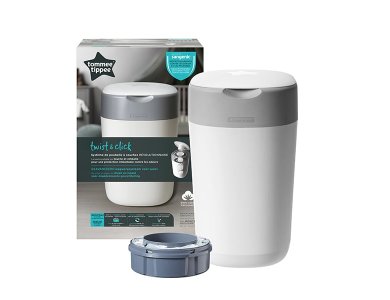 Tommee Tippee Twist & Click Diaper Disposal Bin White Κάδος Απόρριψης Πάνας Λευκός, 1τμχ