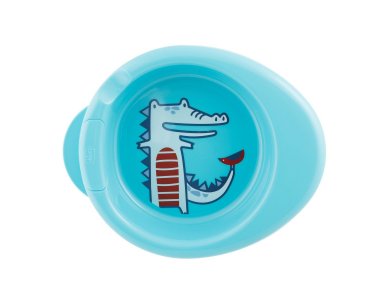 Chicco Πιάτο Warmy Plate, Πιάτο Θερμός Μπλέ, 6Μ+, 1τμχ