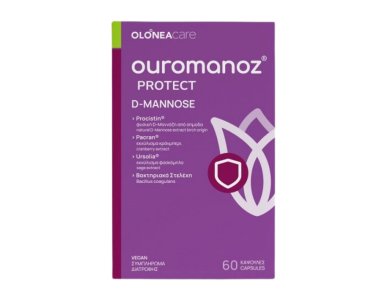 Olonea Ouromanoz Protect 60caps, Συμπλήρωμα Διατροφής για τις Λοιμώξεις του Ουροποιητικού 60 κάψουλες