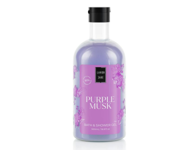 Lavish Care Bath & Shower Gel Purple Musk Αφρόλουτρο, 500ml