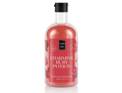 Lavish Care Bath & Shower Gel Charming Ruby Potion Αφρόλουτρο, 500ml