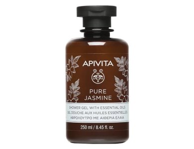 Apivita Pure Jasmine, Αφρολουτρο με Aιθέρια Έλαια & Γιασεμί, 250ml