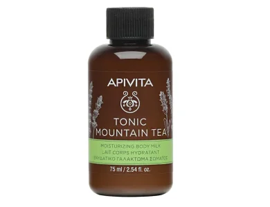 Apivita Τonic Mountain Tea, Ενυδατικό Γαλάκτωμα Σώματος, 75ml