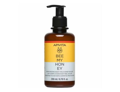 Apivita Bee My Honey Moisturizing Body Milk Ενυδακτικό Γαλάκτωμα Σώματος με Μέλι & Αλόη, 200ml