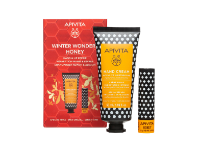 Apivita Promo Winter Wonders Honey με Κρέμα Χεριών Εντατικής Ενυδάτωσης, 50ml & Lip Care Μέλι, 1τεμ, 1σετ