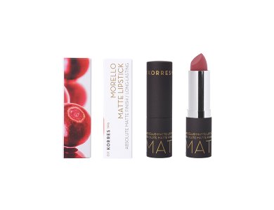 Korres Morello Matte Lipstick 23 Natural Purple, 3.5gr