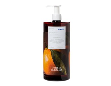 Korres Renewing Body Cleanser Aναζωογονητικό Αφρόλουτρο με Άρωμα Βασιλικός & Μανταρίνι, 1000ml