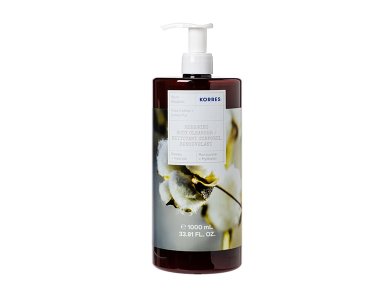 Korres Renewing Body Cleanser Aναζωογονητικό Αφρόλουτρο με Άρωμα Βαμβακιού, 1000ml