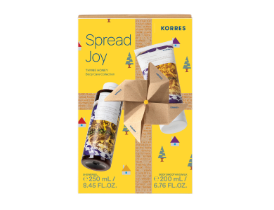 Korres Promo Spread Joy Thyme Honey Body Care Collection Showergel Αφρόλουτρο Σώματος, 250ml & Body Smoothing Milk Ενυδατικό Γαλάκτωμα Σώματος, 200ml, 1σετ