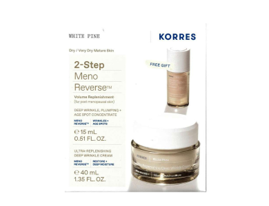 Korres Promo με White Pine Κρέμα Ημέρας για Αναπλήρωση Όγκου για Ξηρές & Αφυδατωμένες Επιδερμίδες, 40ml & Δώρο Serum Προσώπου Λευκή Πεύκη για Αναπλήρωση Όγκου, 15ml, 1σετ