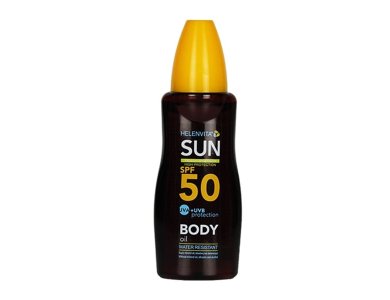 Helenvita Sun Body Oil Αδιάβροχο Αντηλιακό Λάδι Spf50, 200ml