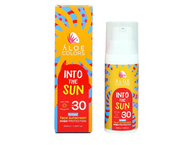 Aloe+Colors Into The Sun Face Sunscreen Tinted Αντηλιακή Κρέμα Προσώπου με Χρώμα SPF30, 50ml