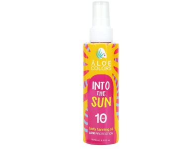 Aloe+Colors Into The Sun Body Tanning Oil Ξηρό Αντηλιακό Λάδι Σώματος SPF10, 150ml