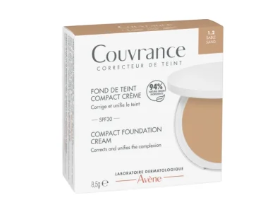 Avene Couvrance Compact Foundation Cream 1.2 (Sand) Make Up σε Μορφή Στερεής Κρέμας SPF30, 8.5gr