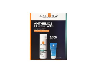 La Roche Posay Promo Anthelios Oil Correct Αντηλιακό Προσώπου Κατά Των Ατελειών SPF50, 50ml & ΔΩΡΟ Effaclar Gel, 50ml