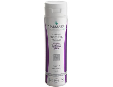 Pharmasept Τol Velvet Hair Energizing Shampoo, Τονωτικό Σαμπουάν για Κανονικά Μαλλιά, Ενδυναμώνει την Τρίχα, 250ml