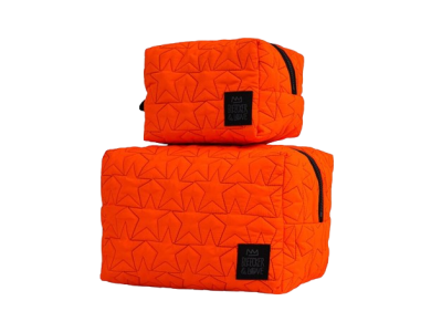 Bleecker & Love Stars Orange Pouch, Γυναικείο Νεσεσέρ, (Small)