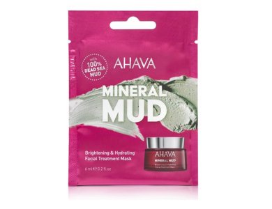 Ahava Mineral Mud Brightening &Hydrating Facial Treatment Mask, Μάσκα Προσώπου Για Ενυδάτωση & Λάμψη, 6ml